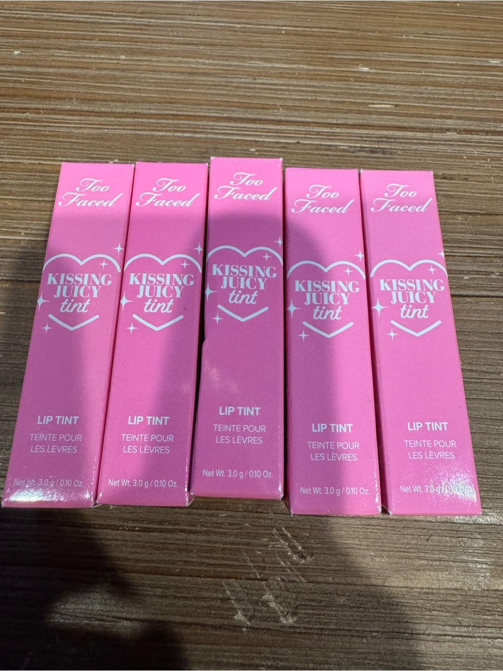Too Faced Kissing Juicy Tint Lip Tint Set of 5 Variety
